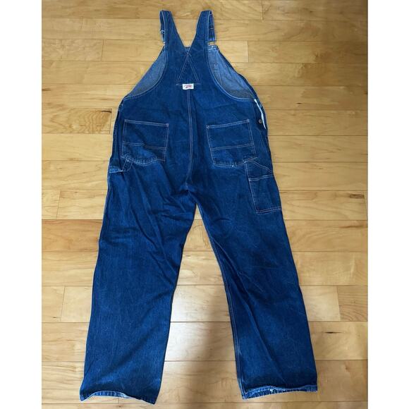 Round House Brand Men's Straight Leg Carpenter Denim Overalls - Sz 44x32 (46x31) - Picture 2 of 8